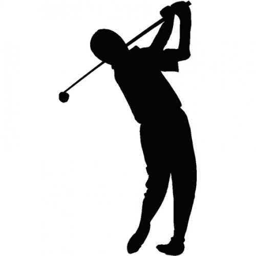 500x500 Golf Silhouette Free Clipart