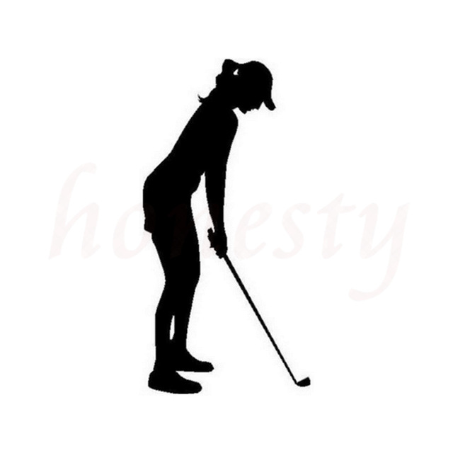 640x640 Fashion Women Golfers Car Accessories Decal Wall Home Glass Window