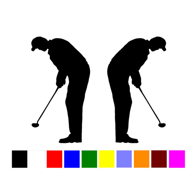 640x640 Hotmeini 2 Golf Golfer Player Sport Car Truck Right Amp Left Vinyl