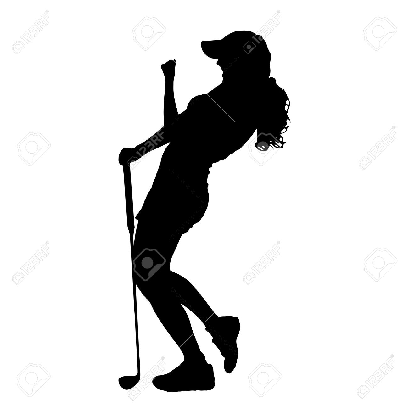 Golf Player Silhouette at GetDrawings | Free download