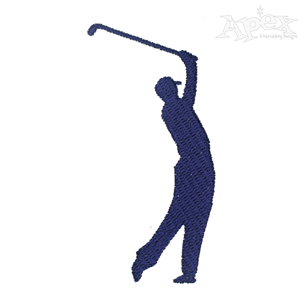 600x600 Golf Cart Embroidery Design