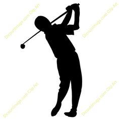 236x236 Golf Silhouette Clip Art Pack Template Silhouette Clip Art