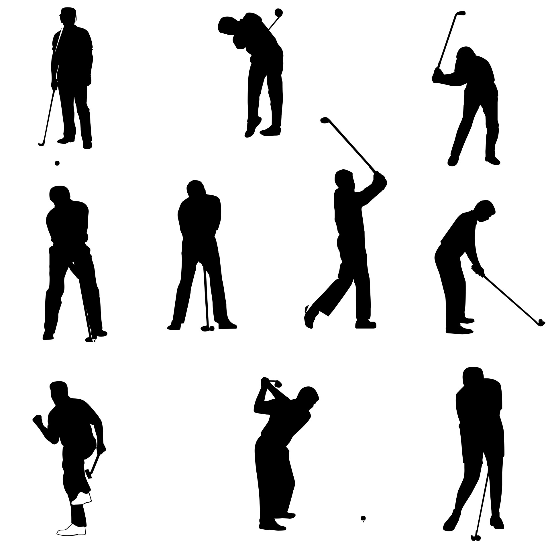 Golf Silhouette Vector at GetDrawings | Free download