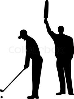 241x320 Golf Silhouette Vector Stock Vector Colourbox