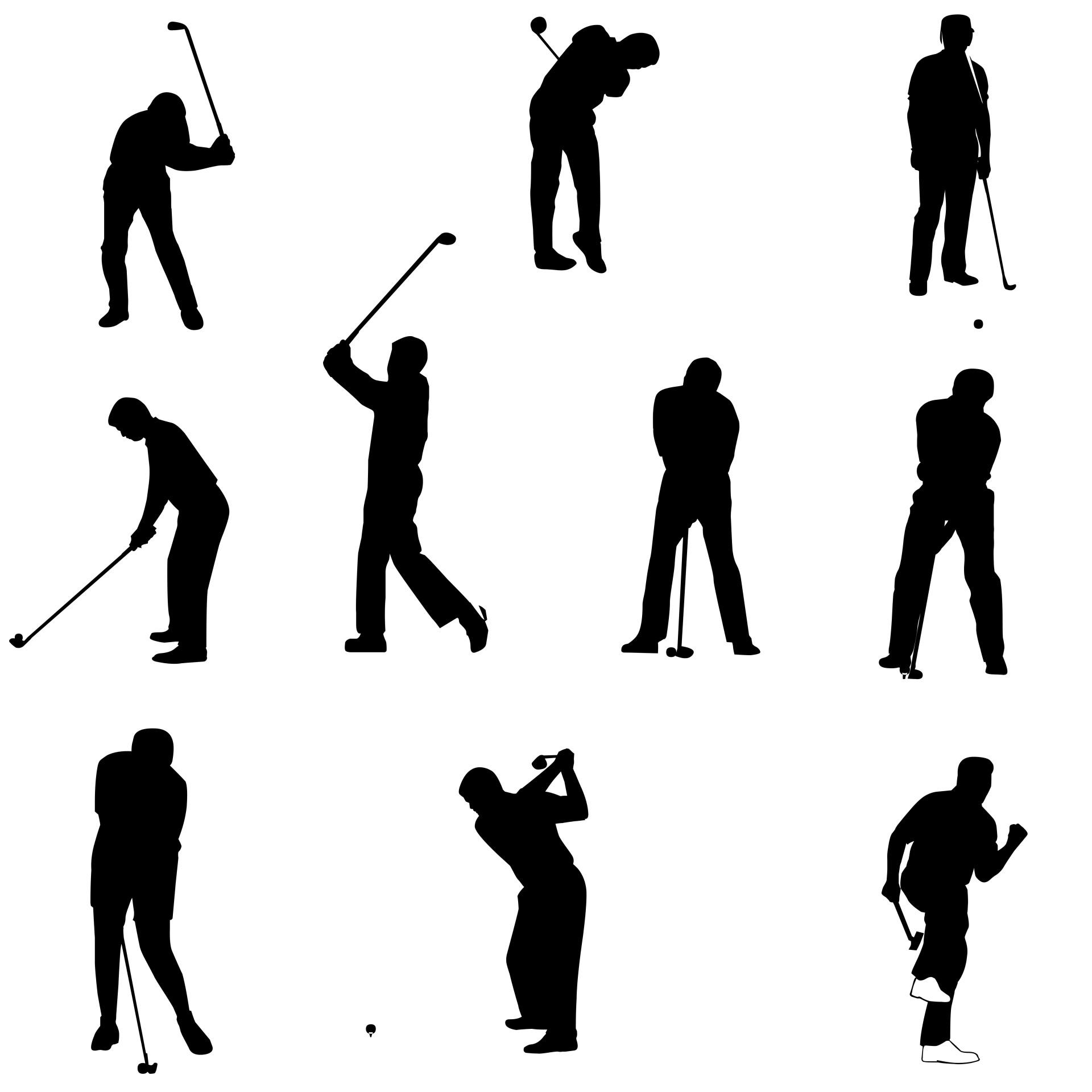 Golf Silhouette Vector at GetDrawings | Free download