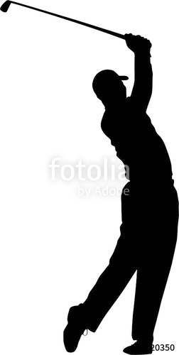 252x500 Golf Player Silhouette Vector Stock Image And Royalty Free Vector