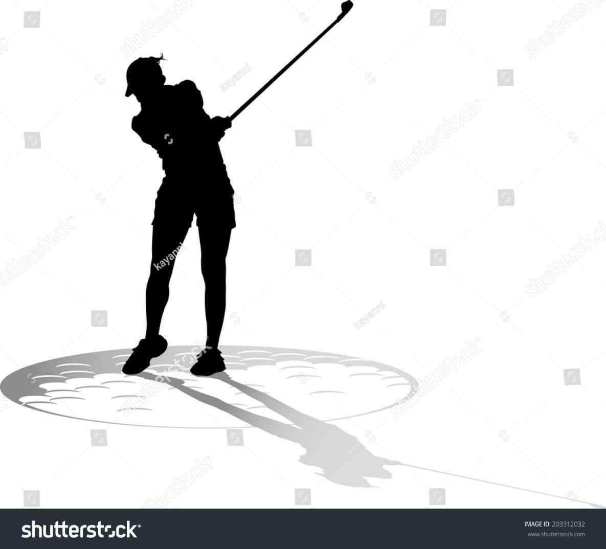 1185x1074 Female Golf Swing Silhouette Borisimage.club