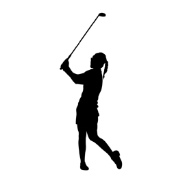 270x270 Golfer Silhouette 01 Stencil Free Stencil Gallery