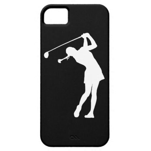 512x512 Lady Golfer Silhouette Clip Art