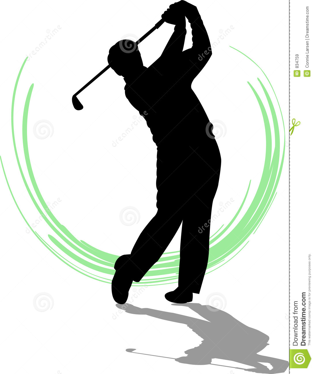 Golfer Silhouette Clip Art at Free for