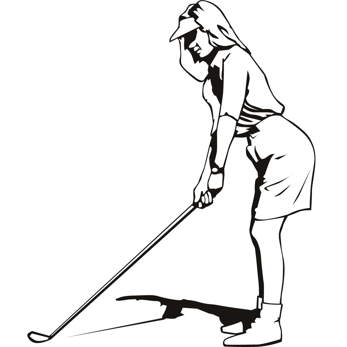 1200x1200 Clip Art Golf Silhouette Clip Art