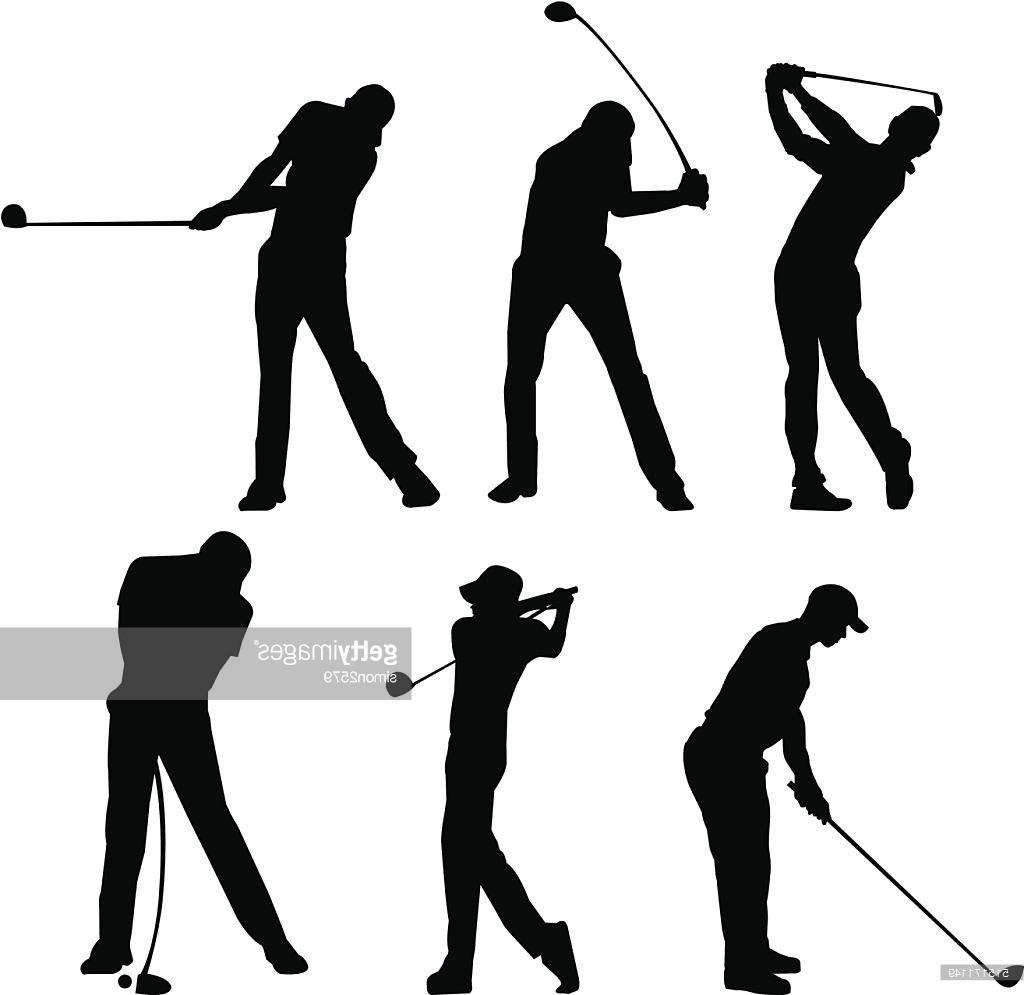 1024x995 Hd Golfer Silhouette Vector Cdr