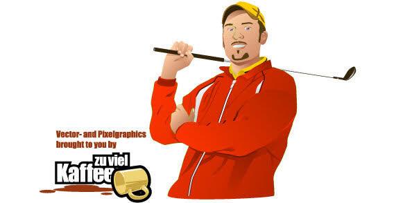 568x294 Golf Player Vector Free Download 123freevectors