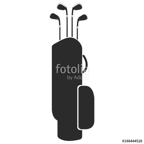 500x500 Golf Club Bag Silhouette Stock Image And Royalty Free Vector