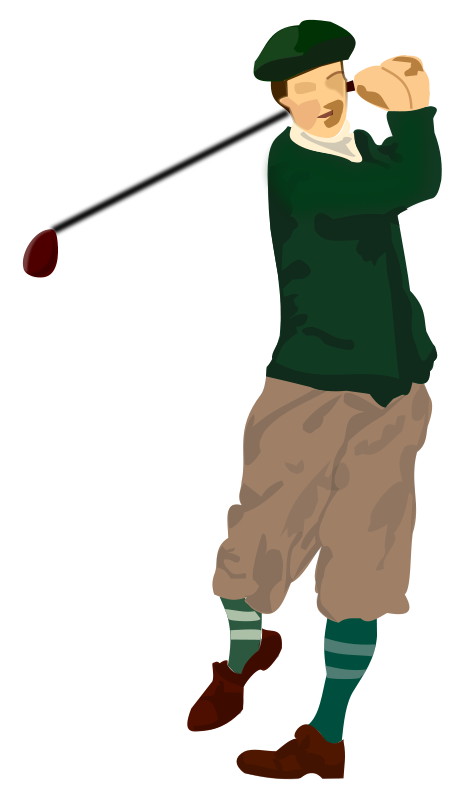 462x800 Golf Player Silhouette Clipart Free