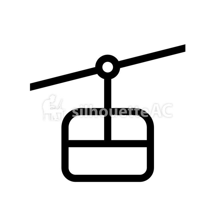 750x750 Free Silhouette Vector Icon, Gondola, Simple