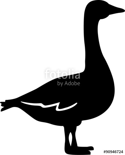 402x500 Goose Silhouette Stock Image And Royalty Free Vector Files