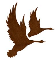 191x200 Flying Geese Silhouettes Stencil