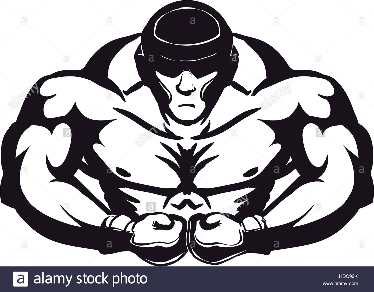 1300x1016 Silhouette Of Muscular Man With Boxing Gloves Icon Over White