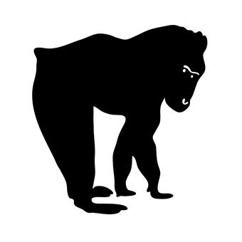 340x340 Free Silhouette Vector Mammals, Animal