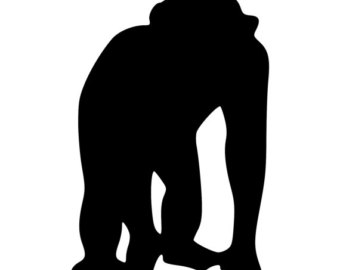 340x270 Gorilla Silhouette Etsy Ie