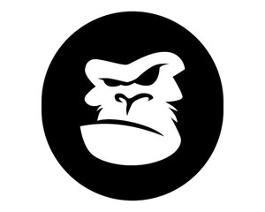 300x240 Black Silhouette Gorilla
