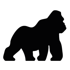 Gorilla Silhouette Png at GetDrawings | Free download