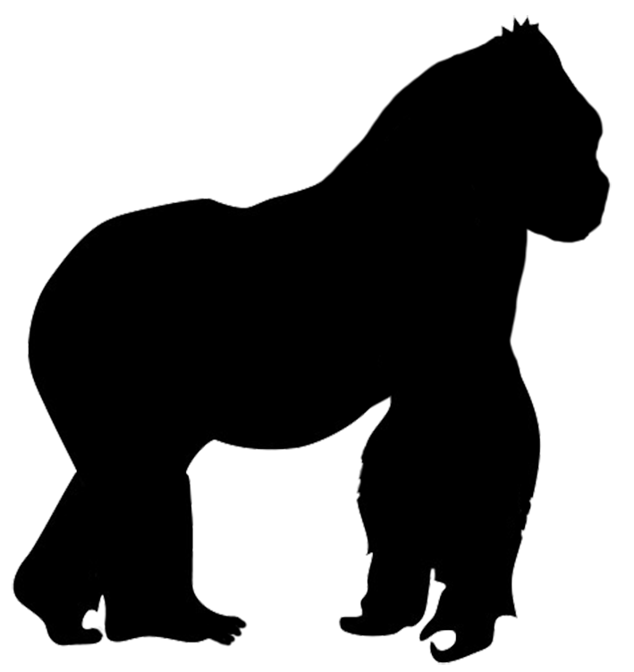 Gorilla Silhouette Png at GetDrawings | Free download