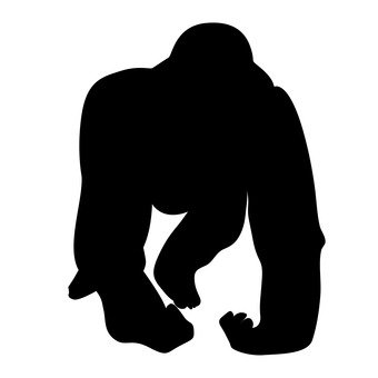 340x340 Free Silhouette Vector God, Mammals, Animal