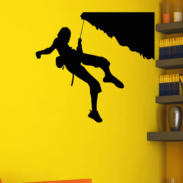 640x640 Extreme Sports Home Decor Rock Climber Climbing Silhouette Wall
