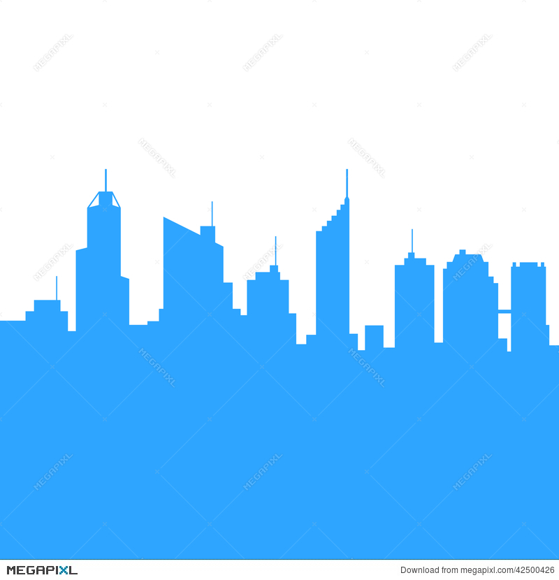 800x830 City Skyline Background Vector