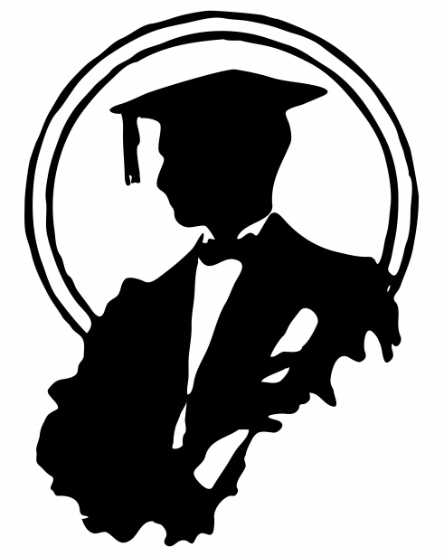491x615 Male Graduate Silhouette Clipart Free Stock Photo