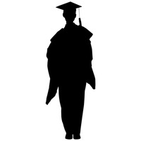 200x200 Convocation Person Persons Human Silhouette Silhouettes Graduation