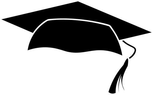 Graduation Cap Silhouette at GetDrawings | Free download