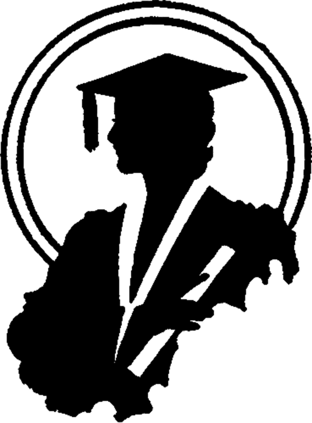1331x1800 Graduation Silhouette Image