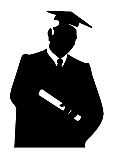 386x526 Graduate Silhouette Clipart