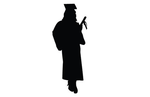 Graduation Silhouette at GetDrawings | Free download