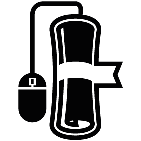 283x283 Online Education Graduation Silhouette Silhouette Of Online