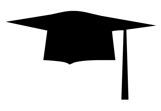 544x374 Clipart Graduate Silhouette