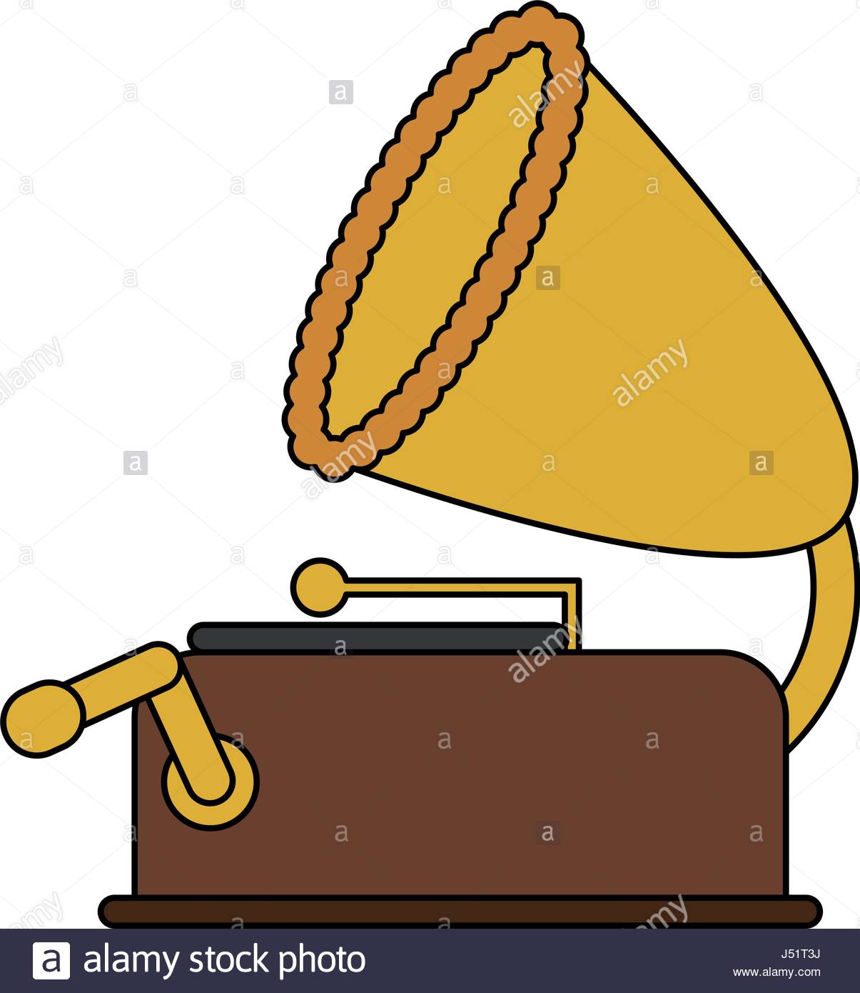 1205x1390 Color Image Old Gramophone Musical Sound Icon Stock Vector Art