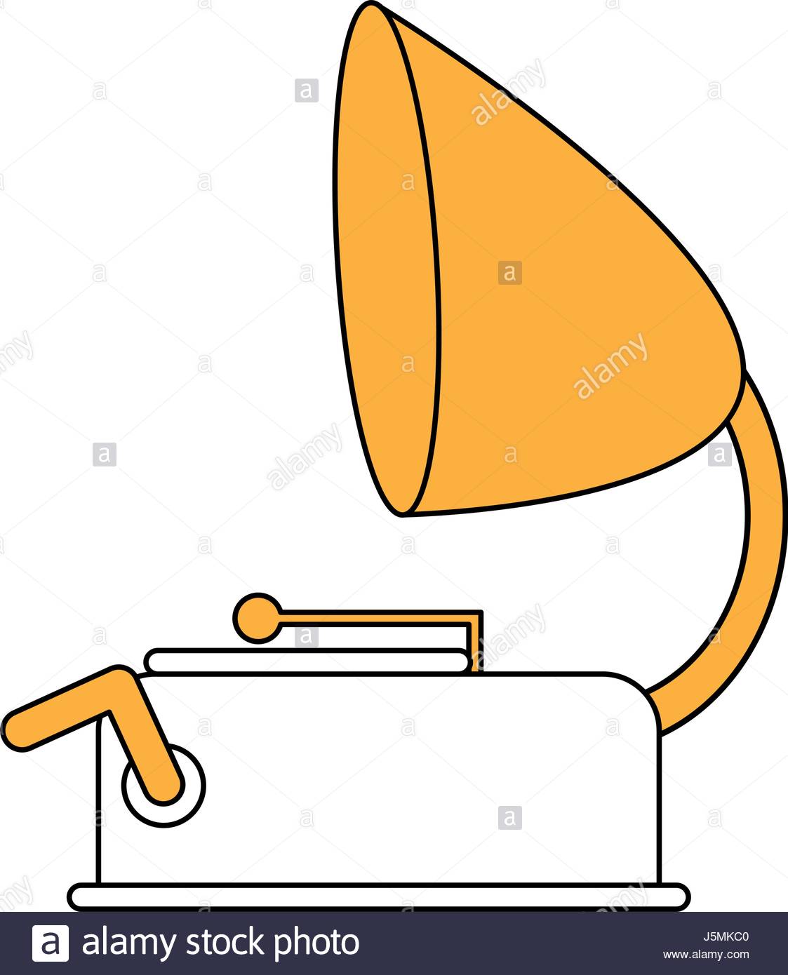 1123x1390 Color Silhouette Image Old Gramophone Musical Sound Icon Stock