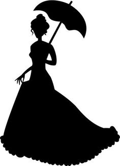 236x326 Vintage Silhouettes Vintage Silhouette Lady, Woman Holding Dog