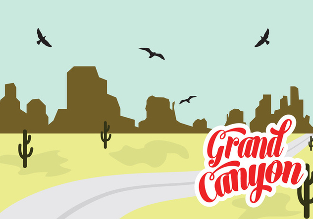 632x443 Grand Canyon Vector Illustration Free Vector Download 399931