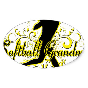 307x307 Softball Grandma Stickers Zazzle