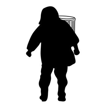 340x340 Free Silhouette Vector Grandmother