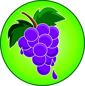299x300 Grapes Clipart Image