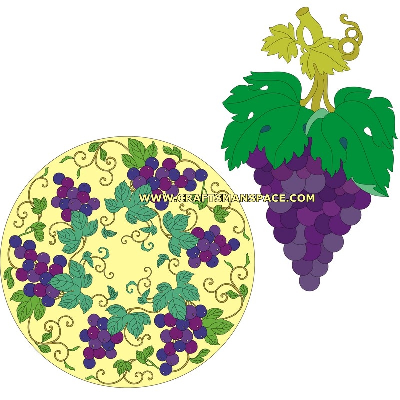 800x800 Illustrations Featuring The Grapes Motif