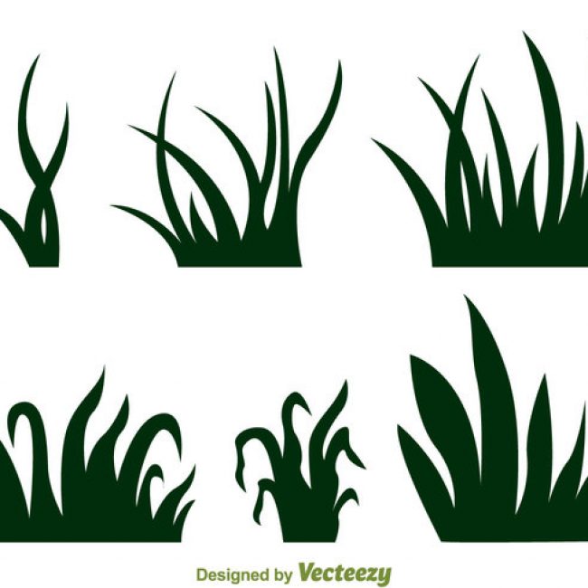 650x650 Free Vector Grass Silhouette Vectors