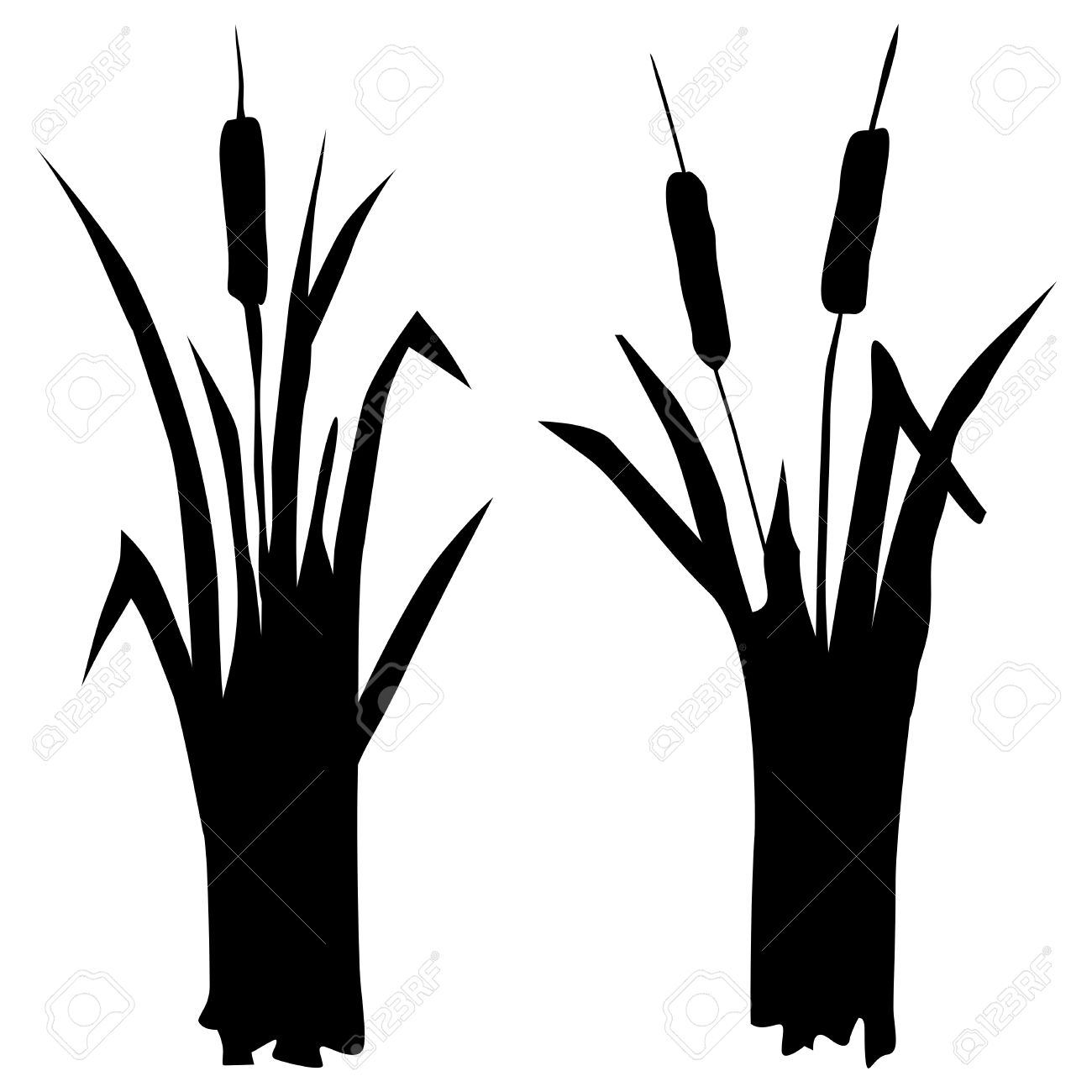 Grass Vector Silhouette at GetDrawings | Free download
