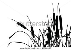 236x167 Grass, Flowers And Butterflies Silhouettes, 84471, Silhouettes